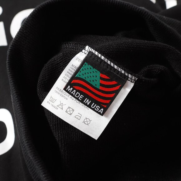 Black lettered zip-up hooded Denim Tears jacket - Picture 7 of 8